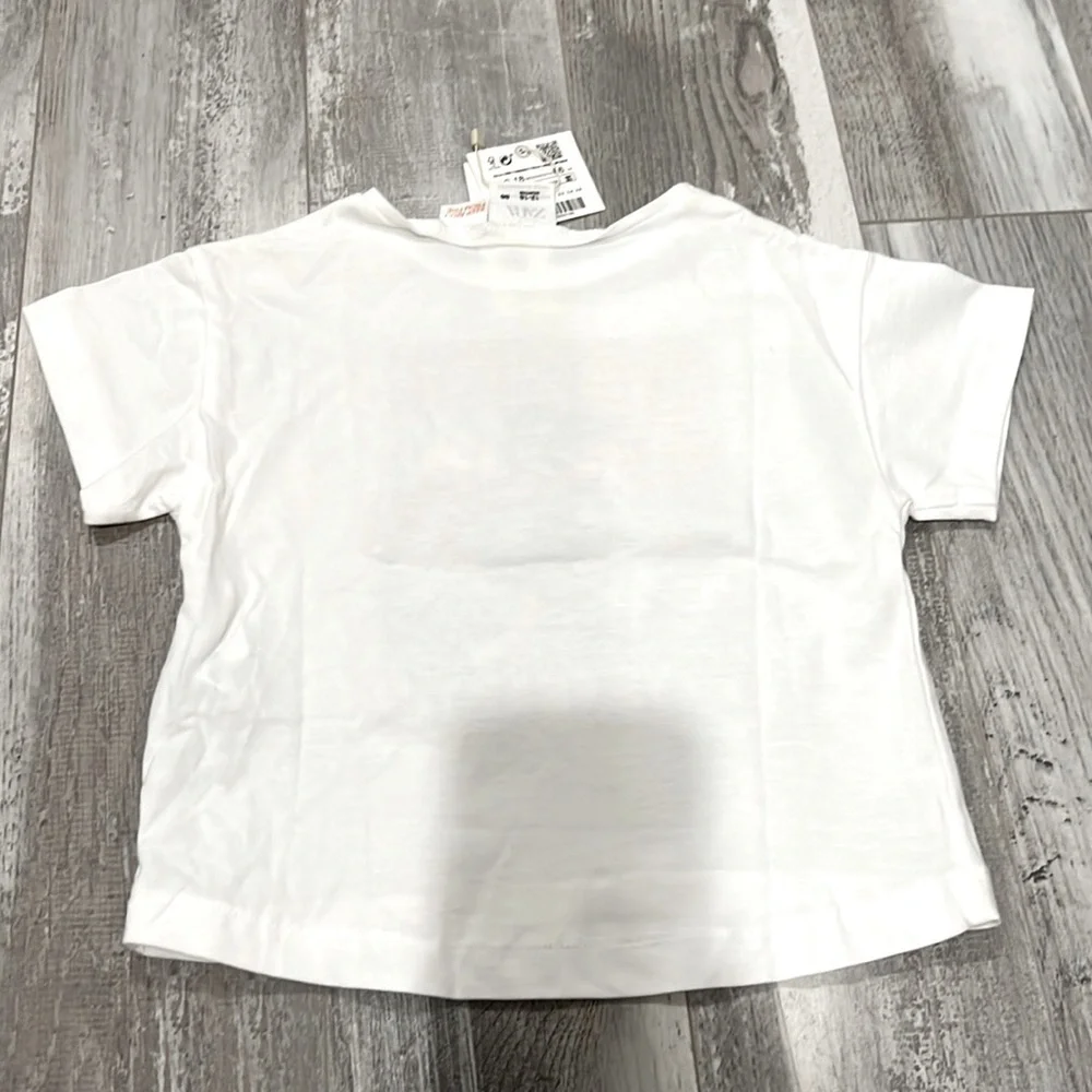 Zara Supergirl Appliqué T-Shirt